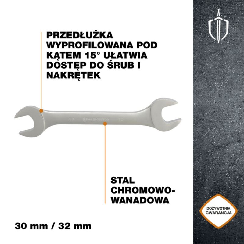Klucz płaski Magnusson 30 x 32 mm