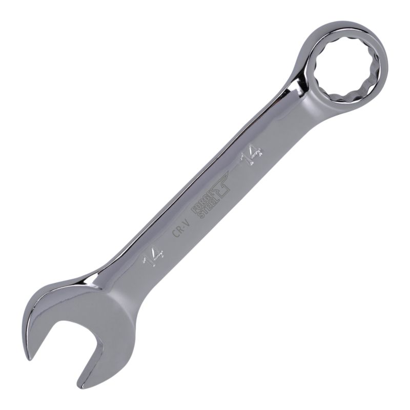 Klucz płasko-oczkowy Forge Steel krótki 14 mm