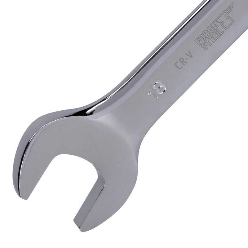 Klucz płasko-oczkowy Forge Steel krótki 18 mm