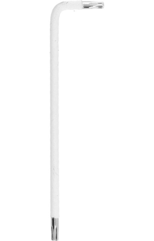 Klucz torx T10 WAART długi - biały, otwór, 1 szt.