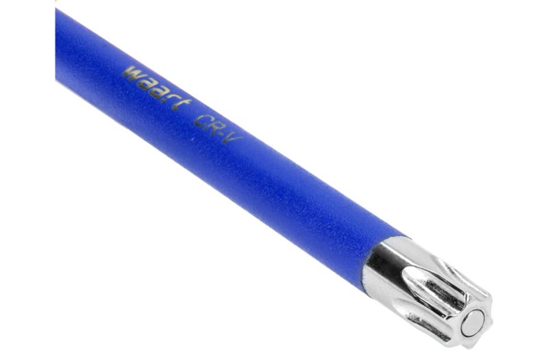 Klucz torx T50 WAART długi - ciemnoniebieski, otwór, magnes, 1 szt.