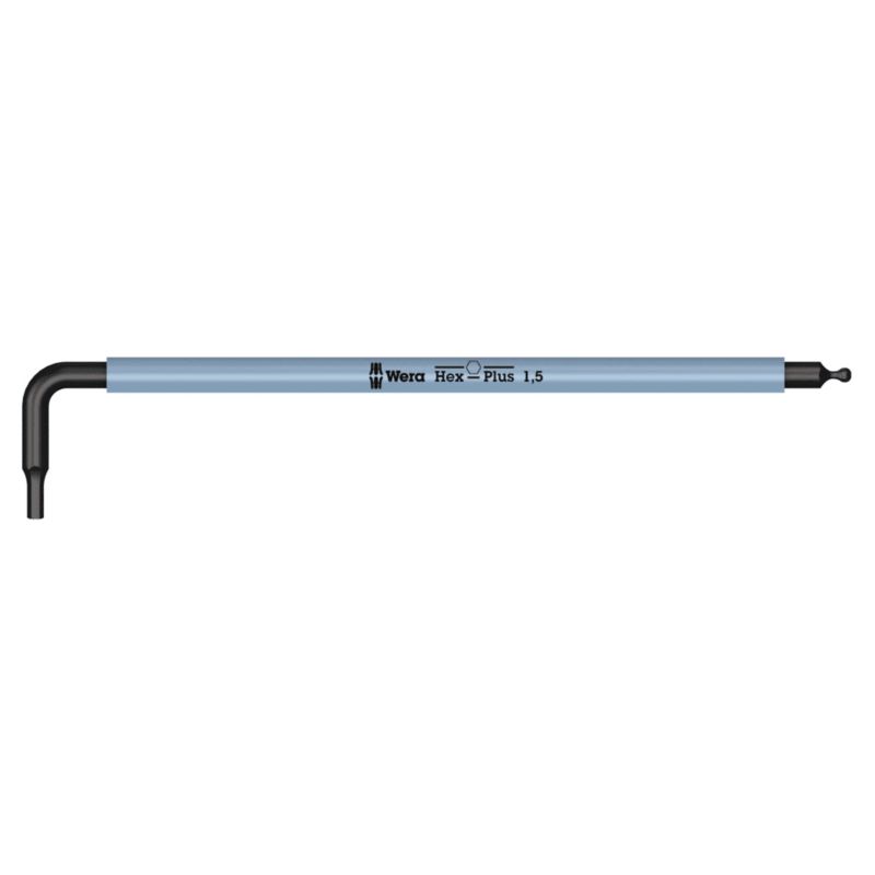 Klucz trzpieniowy Wera długi z końcówką kulistą, metryczny, 1.5 x 90 mm, 05022600001, 1szt.