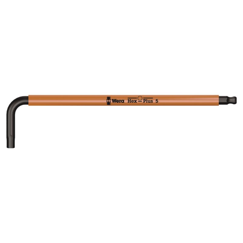 Klucz trzpieniowy Wera długi z końcówką kulistą, metryczny, 5 x 154 mm, 05022610001, 1szt.