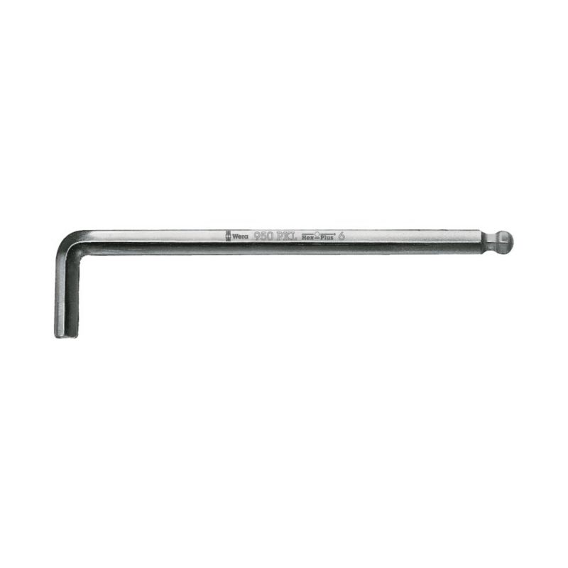 Klucz trzpieniowy Wera długi z końcówka kulistą, chromowany, metryczny, 3 x 126 mm, 05022056001, 1szt.