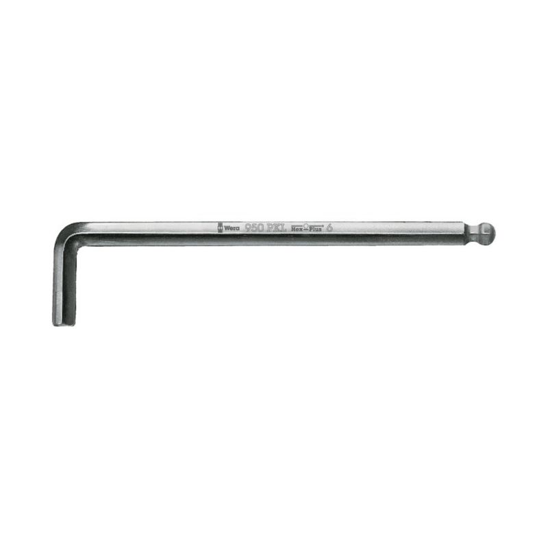 Klucz trzpieniowy Wera długi z końcówka kulistą, chromowany, metryczny, 7 x 190 mm, 05022063001, 1szt.