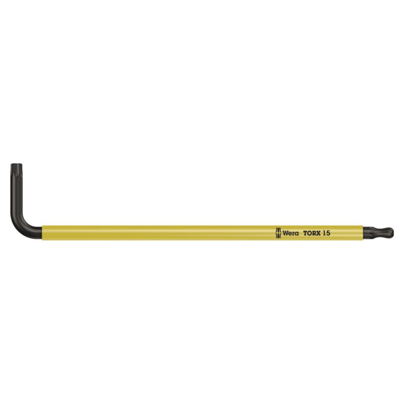 Klucz trzpieniowy Wera TORX BO z otworem Multicolour, z końcówką kulistą, TX 15 x 90 mm, 05024353001, 1szt.