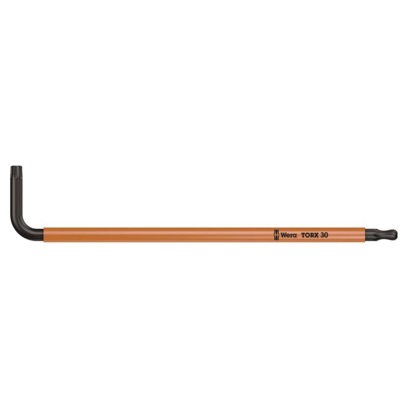 Klucz trzpieniowy Wera TORX BO z otworem Multicolour, z końcówką kulistą, TX 30 x 122 mm, 05024357001, 1szt.