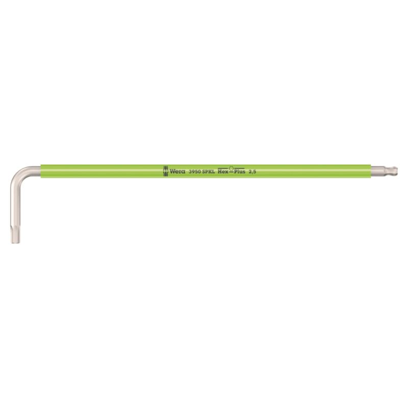 Klucz trzpieniowy Wera ze stali nierdzewnej z końcówka kulistą, metryczny, 2.5 x 112 mm, 05022662001, 1szt.