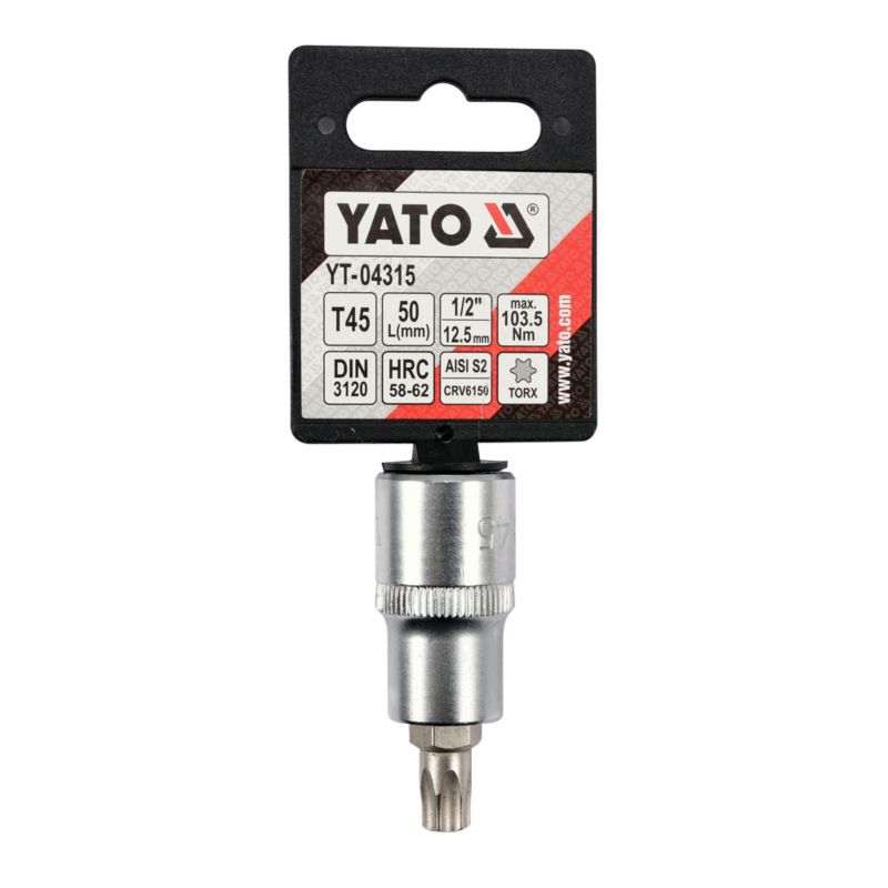 Klucz trzpieniowy Yato Torx 1/2" T45 L = 55 mm