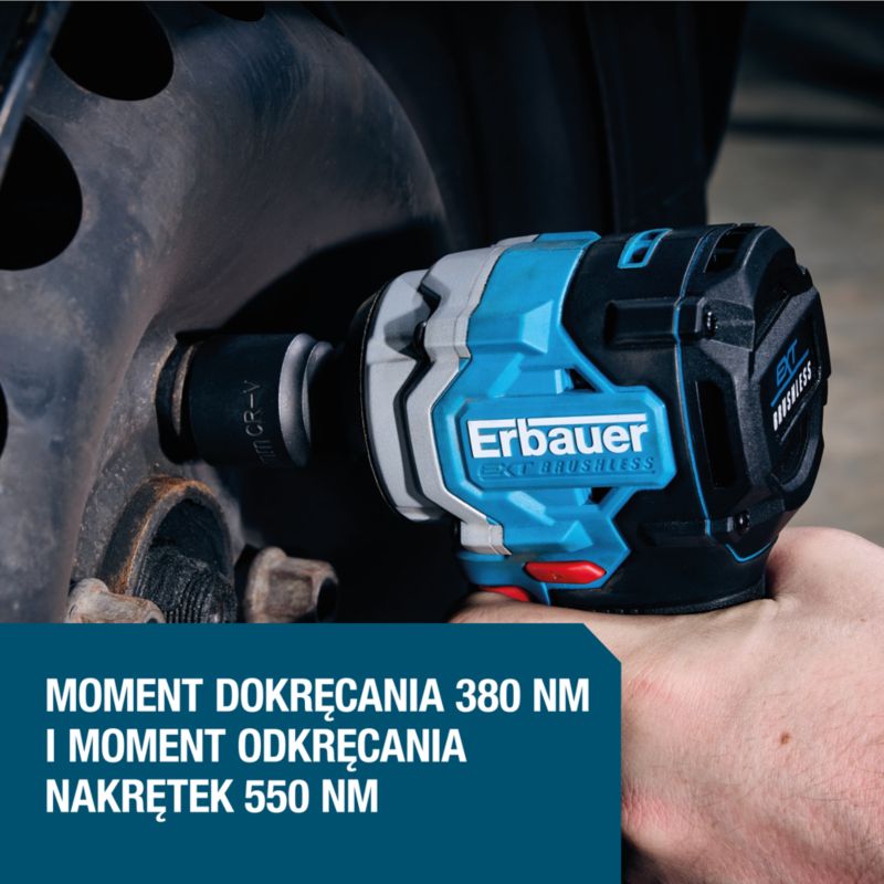 Klucz udarowy Erbauer G2 18 V bez akumulatora