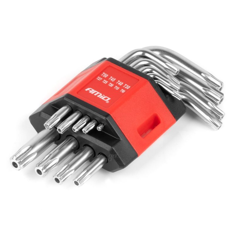 Klucze AMIO TORX krótkie CRV 1 kpl.