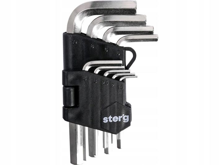 Klucze imbusowe Ster'g 1-10 mm, Hex, 9 szt.