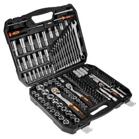 Klucze nasadowe NEO TOOLS 1/2", 3/8", 1/4", zestaw 219 szt., CrV 1 kpl