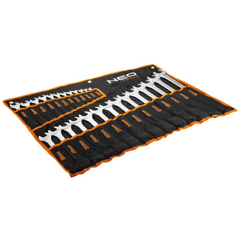 Klucze płasko-oczkowe NEO TOOLS 6-32 mm, zestaw 26 szt. 1 kpl