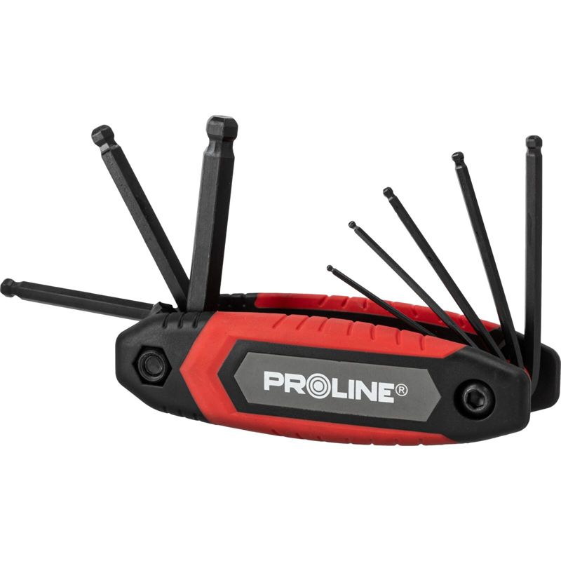 Klucze Proline imbusowe z kulką i skuwką, 1.5-8.0 mm 8 szt 1 szt.