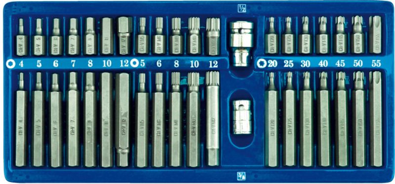 Klucze specjalny Vorel metalowy hex torx spline 40 części