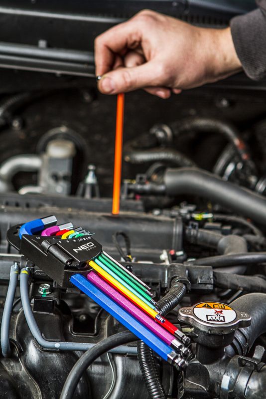 Klucze sześciokątne Neo Tools 1.5-10 mm 9 szt.
