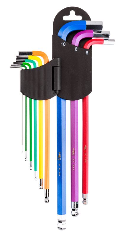 Klucze sześciokątne Neo Tools 1.5-10 mm 9 szt.