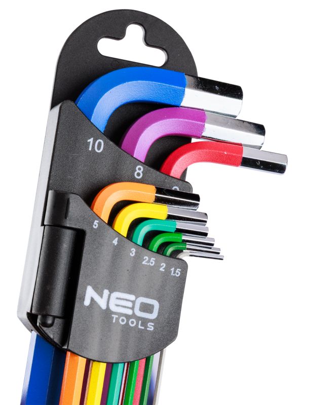 Klucze sześciokątne Neo Tools 1.5-10 mm 9 szt.