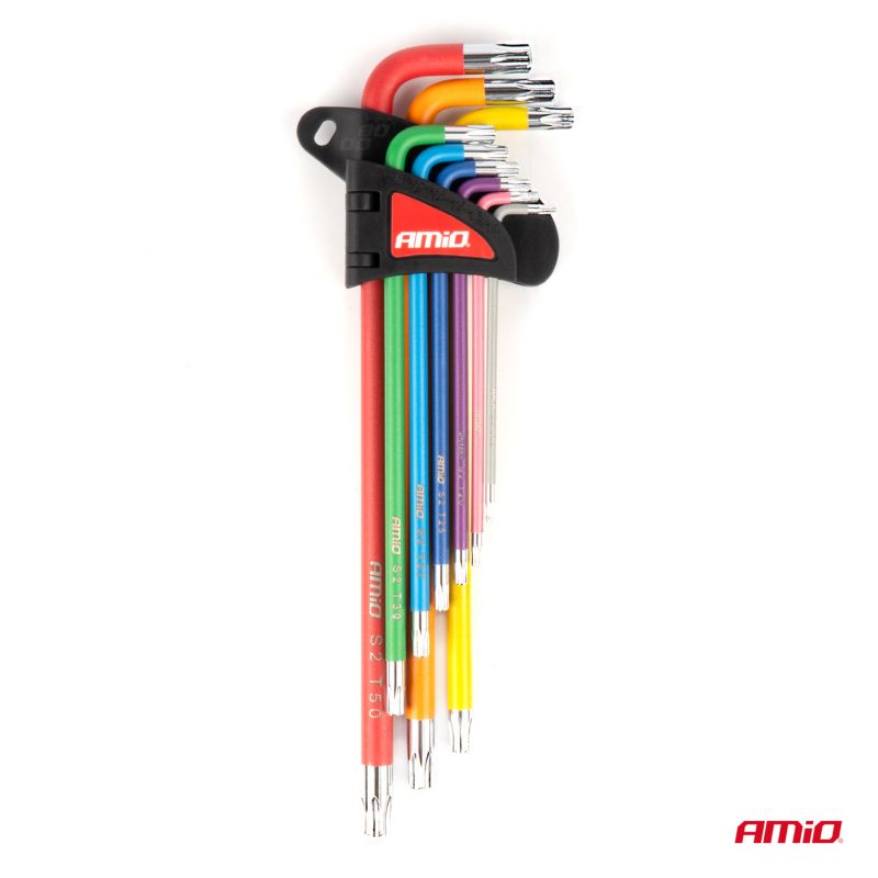 Klucze TORX AMIO extra długie zestaw imbusy zestaw S2 1 kpl.
