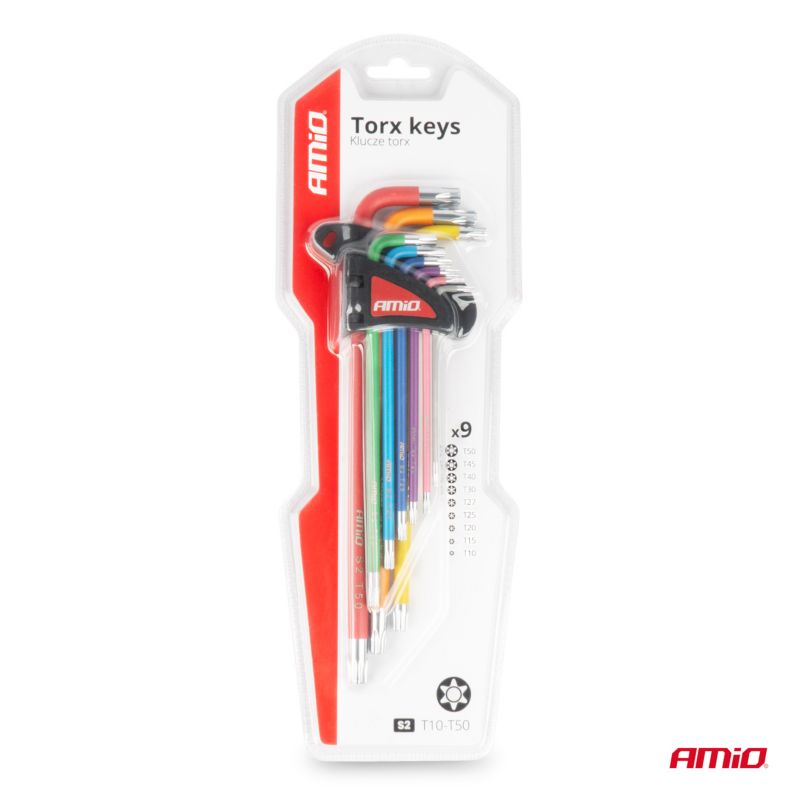 Klucze TORX AMIO extra długie zestaw imbusy zestaw S2 1 kpl.