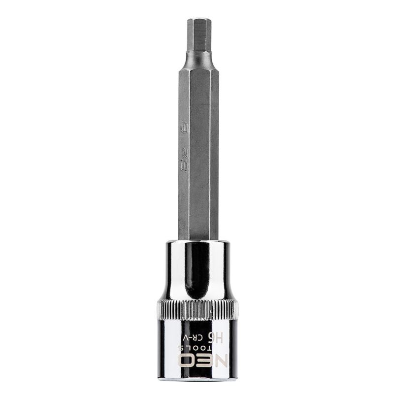 Końcówka sześciokątna na nasadce 1/2" NEO TOOLS H6 x 100 mm 1 szt.