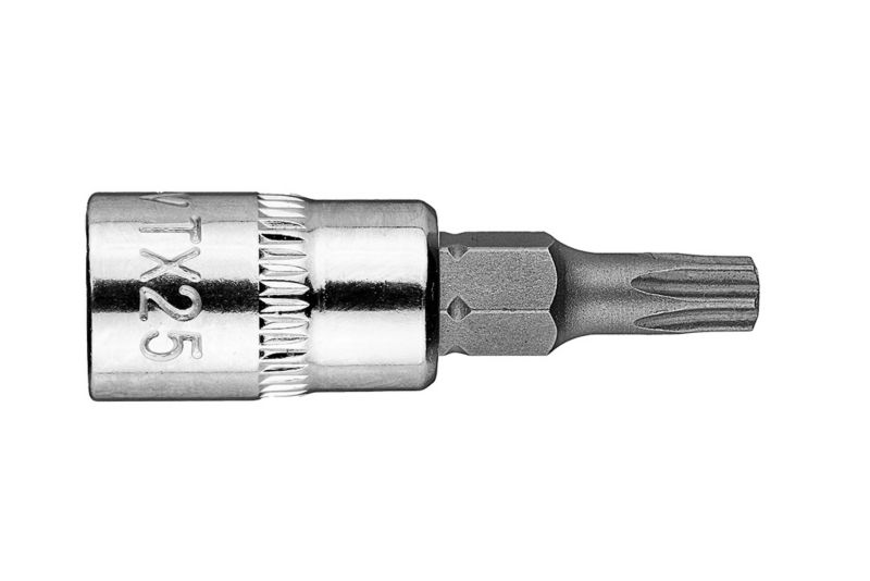 Końcówka Torx na nasadce 1/4" NEO TOOLS TX25 krótka, 37 mm 1 szt.