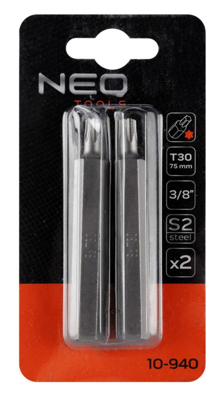 Końcówka Torx NEO TOOLS T30, długości 75 mm srebrny 1 szt.