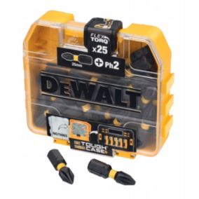 Końcówki Bitów Udarowych DeWALT Extreme Impact Torsion PH2 25mm 25 elementów 1 szt.