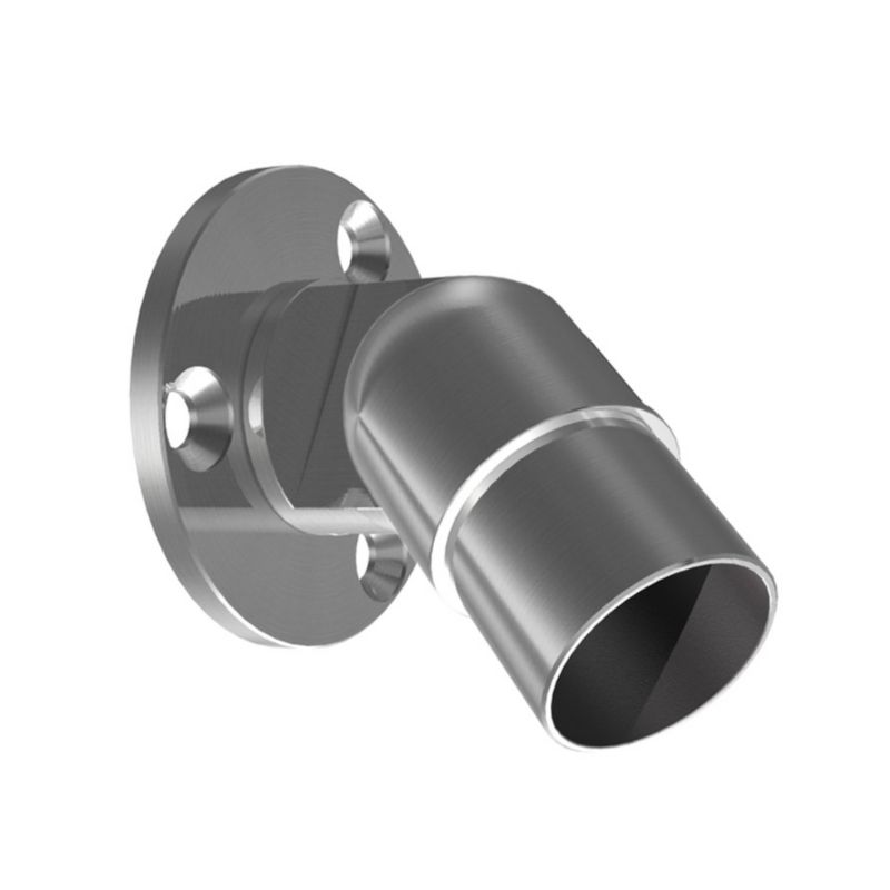 Kołnierz przyścienny AVIS z regulacją kątów dla poręczy balustrady fi42,4 x 2,0 mm, AISI 304, szlifowany, 1 szt.