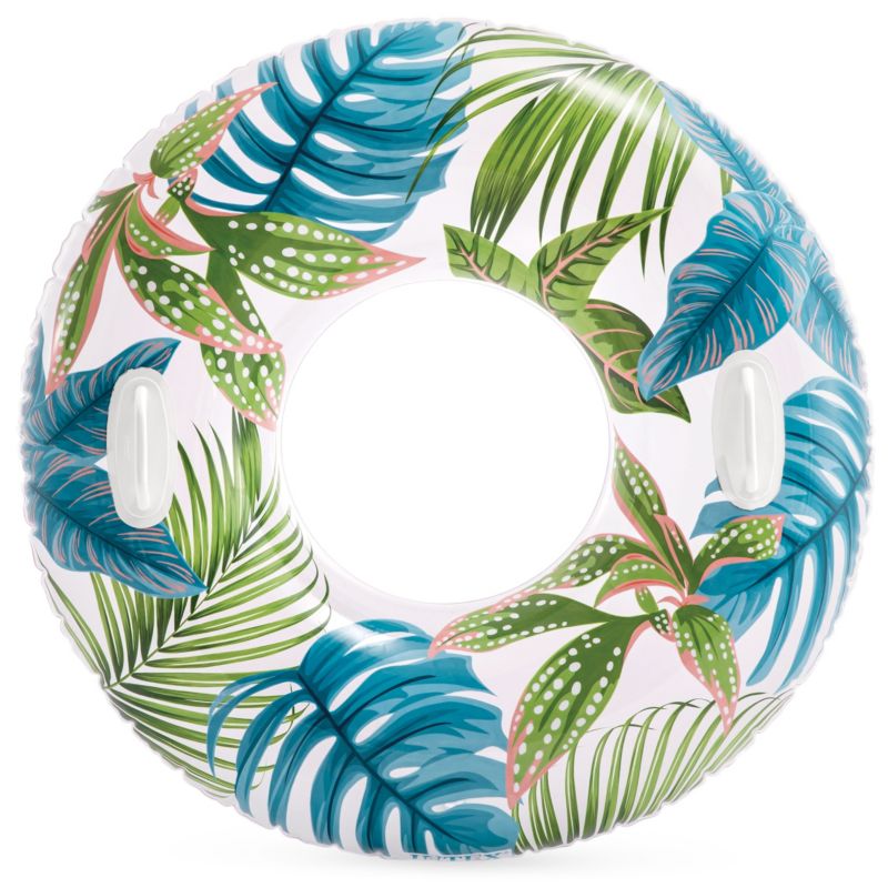 Koło dmuchane Intex plażowe do pływania 58263-10 liście z uchwytami 97 cm 1szt.