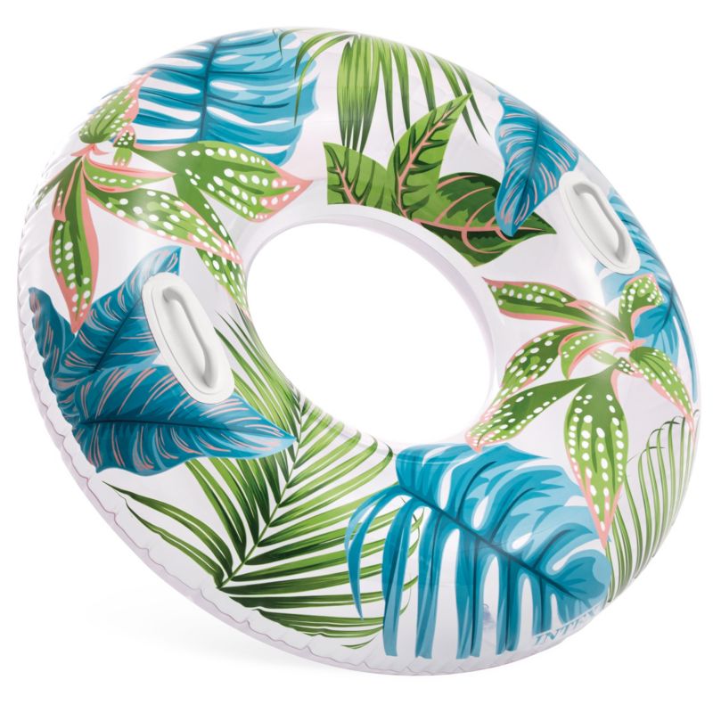 Koło dmuchane Intex plażowe do pływania 58263-10 liście z uchwytami 97 cm 1szt.