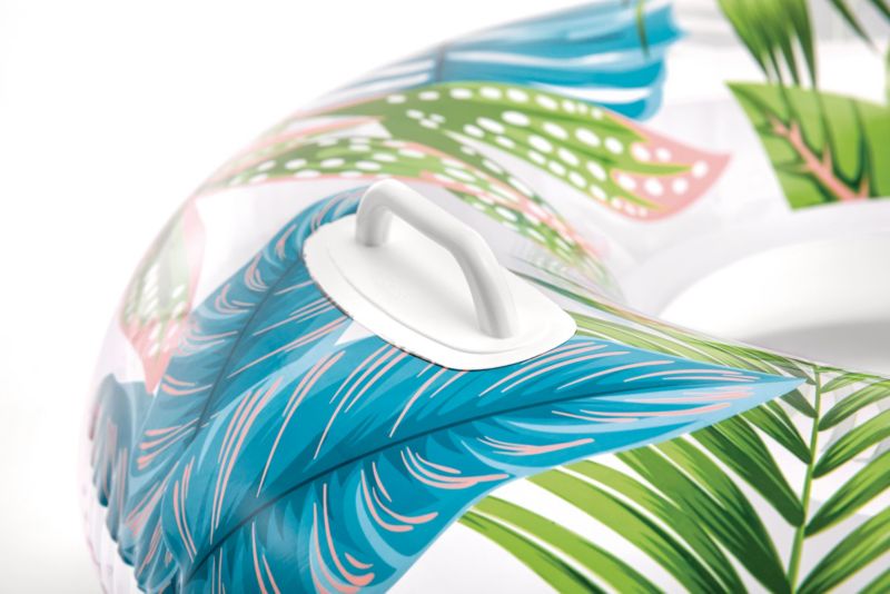 Koło dmuchane Intex plażowe do pływania 58263-10 liście z uchwytami 97 cm 1szt.