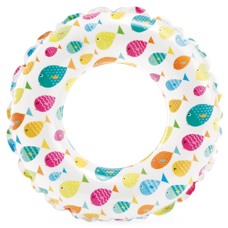 Koło dmuchane Intex plażowe do pływania 59241-08 kolorowe rybki 61 cm 1szt.