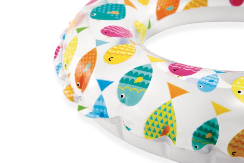 Koło dmuchane Intex plażowe do pływania 59241-08 kolorowe rybki 61 cm 1szt.