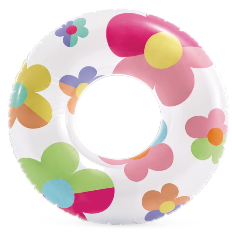 Koło dmuchane Intex plażowe do pływania 59259-02 kwiatki 81 cm 1szt.