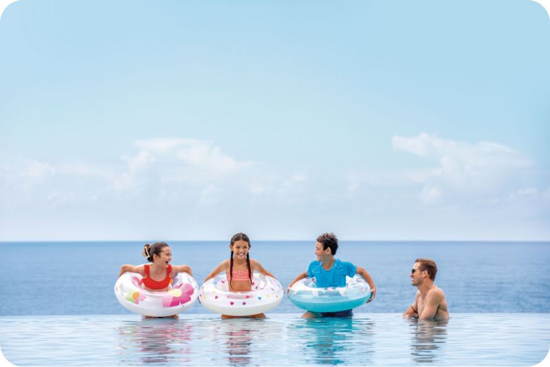 Koło dmuchane Intex plażowe do pływania 59259-02 kwiatki 81 cm 1szt.