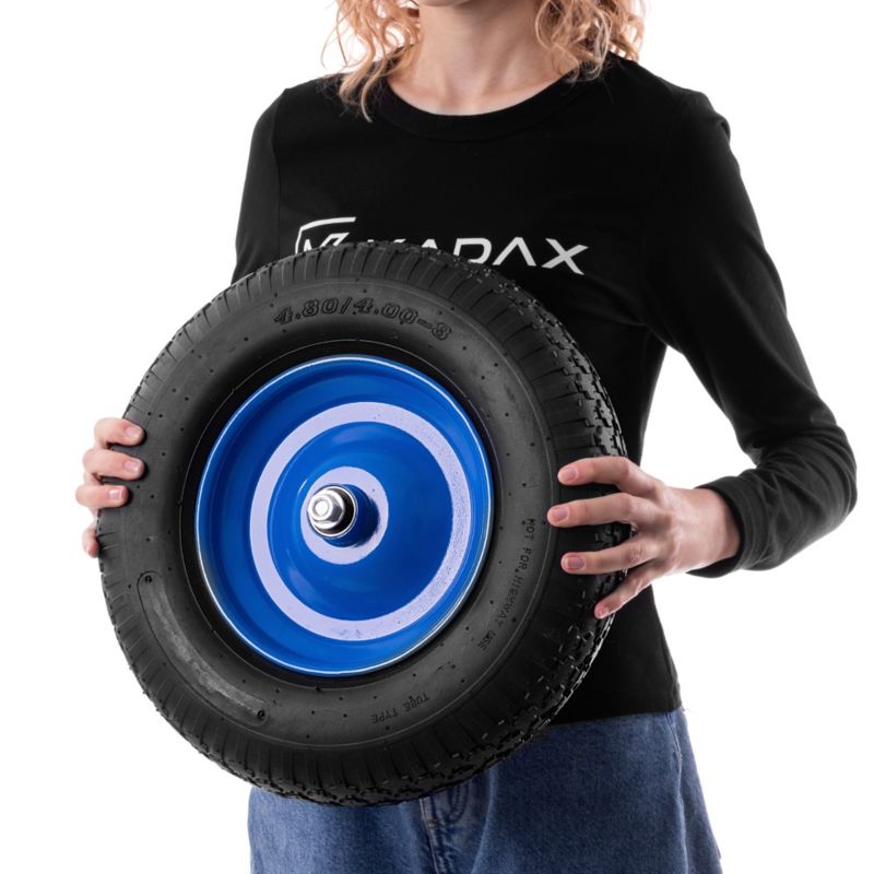 Koło KADAX do taczki pneumatyczne 39 cm, niebieskie, 1 szt.