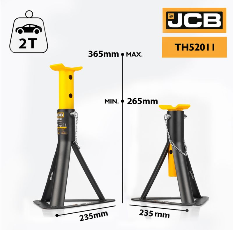 Kobyłki JCB warsztatowe 2szt. 265-365 mm 2T 1szt.