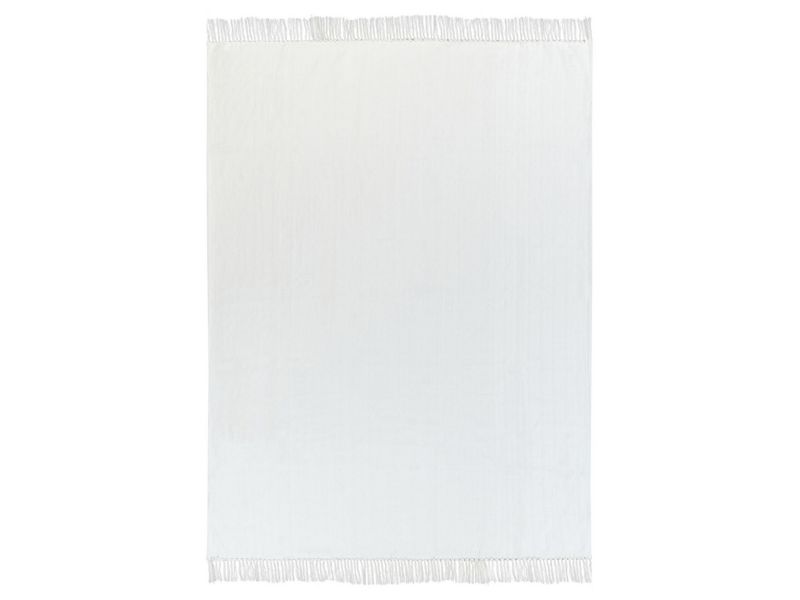 Koc Ampara Bawełna 150 x 200 cm Złamana biel 1 szt.