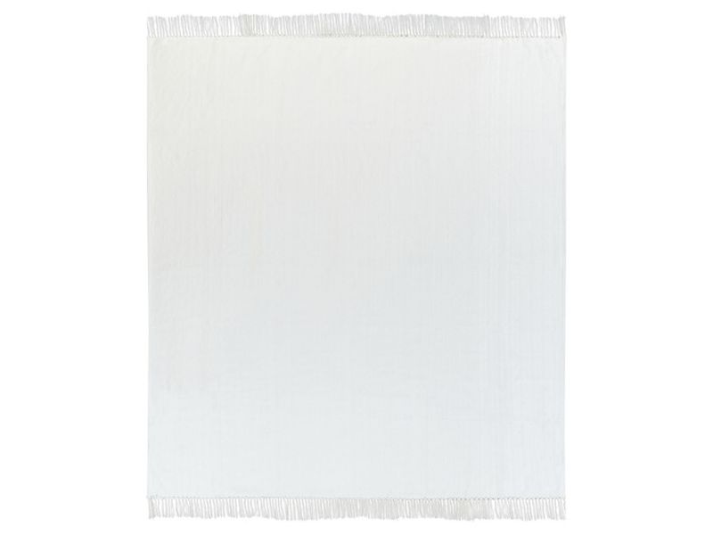 Koc Ampara Bawełna 200 x 220 cm Złamana biel 1 szt.