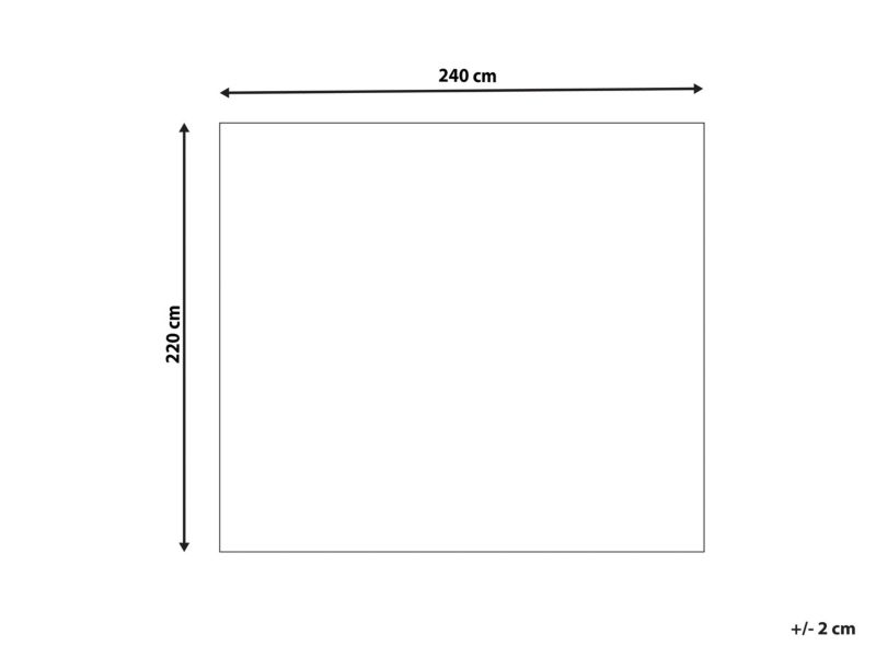 Koc Ampara Bawełna 220 x 240 cm Złamana biel 1 szt.