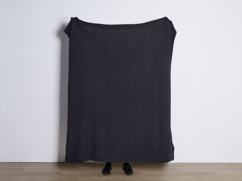 Koc Asaka Bawełna 130 x 180 cm Ciemnoszary 1 szt.