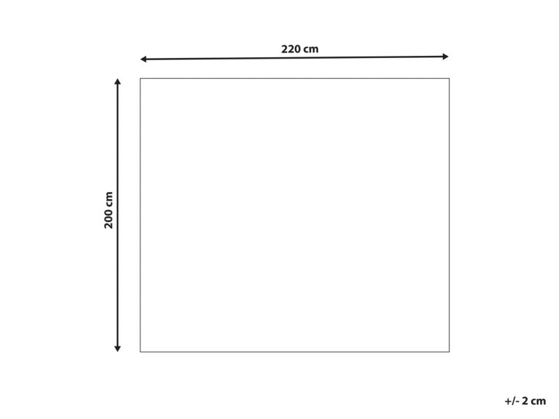 Koc Bjas 200 x 220 cm Niebieski 1 szt.