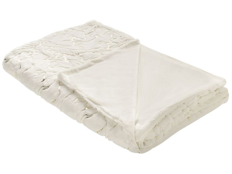 Koc Godavari 130 x 180 cm Kremowy 1 szt.