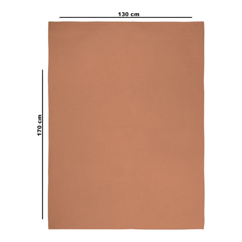 Koc GoodHome 130 x 170 cm jasnobrązowy