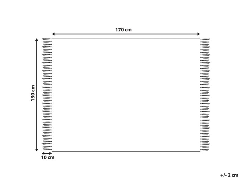 Koc Halede 130 x 170 cm Niebieski 1 szt.