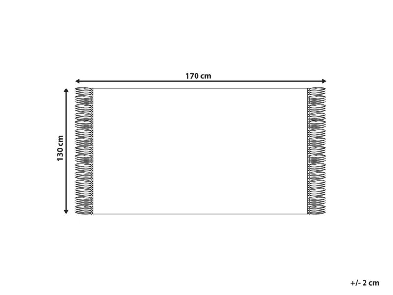 Koc Jamune 130 x 170 cm Brązowy 1 szt.