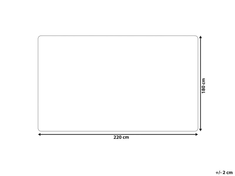 Koc Labyar 180 x 220 cm Beżowy 1 szt.
