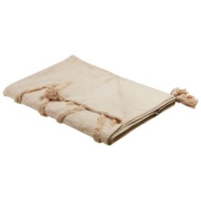 Koc Morbi Bawełna 130 x 180 cm Beżowy 1 szt.